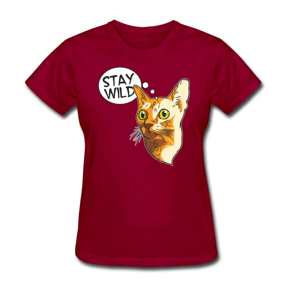 Stay Wild - Women's T-Shirt - dark red