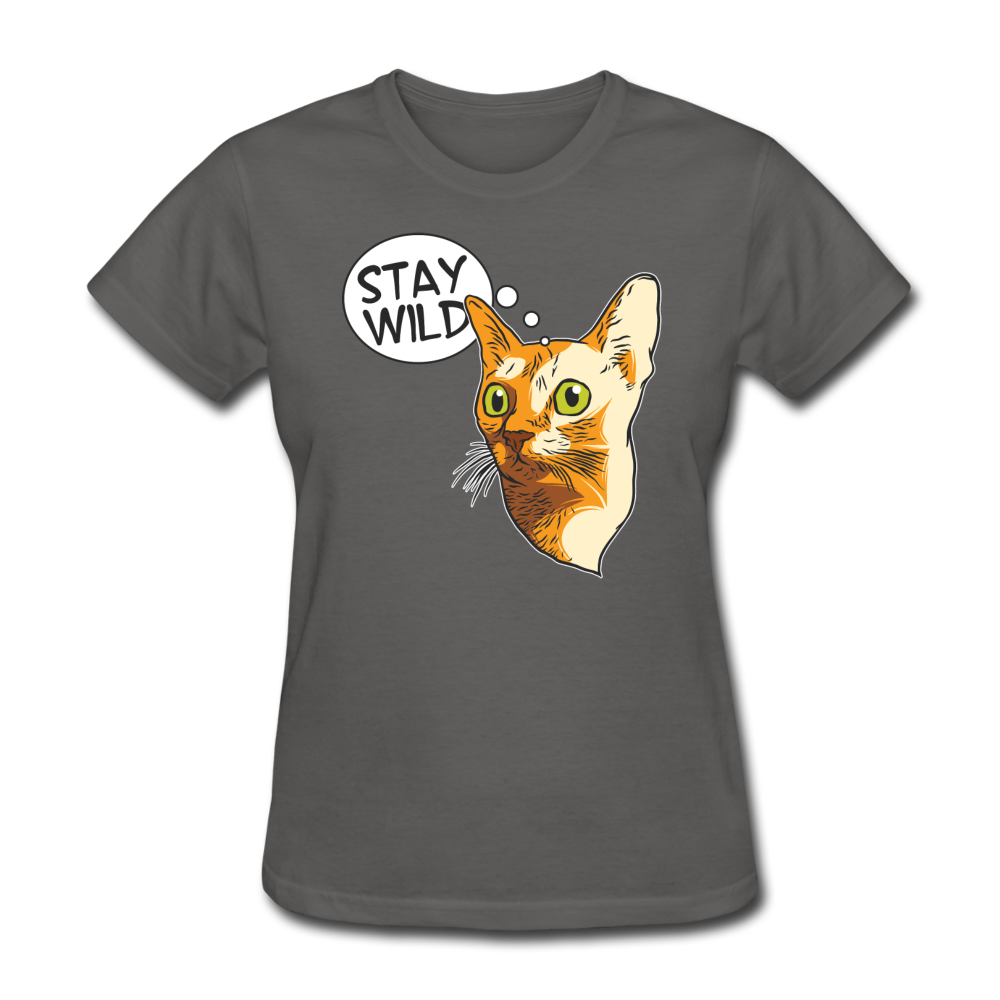 Stay Wild - Women's T-Shirt - charcoal