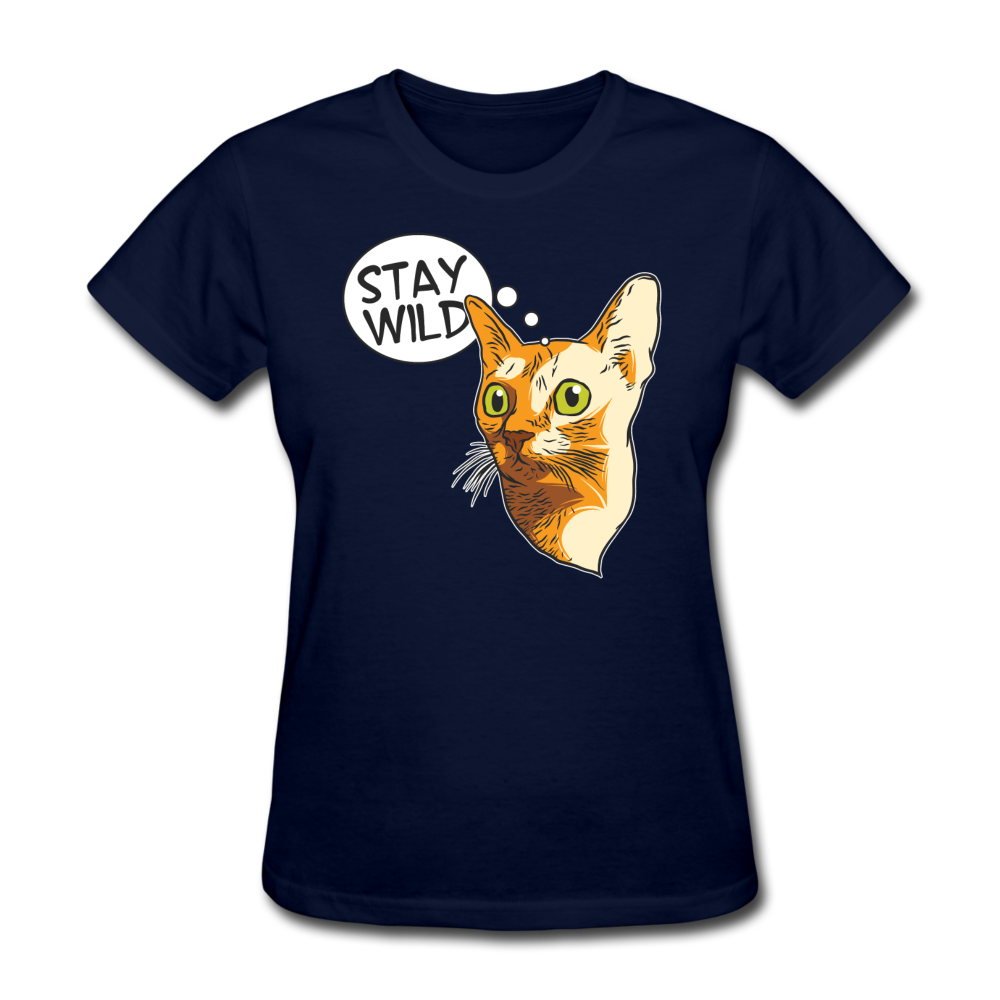 Stay Wild - Women's T-Shirt - navy