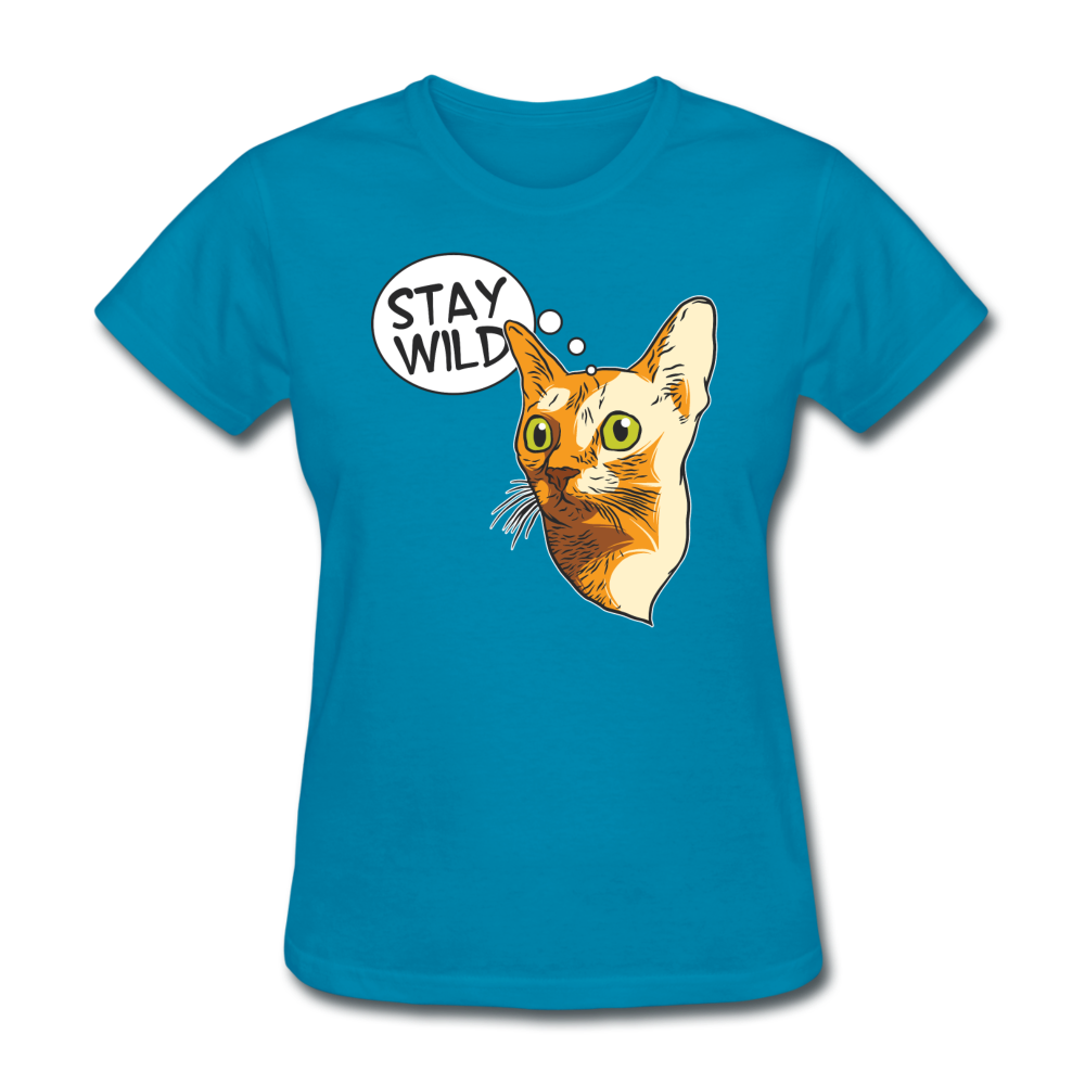 Stay Wild - Women's T-Shirt - turquoise