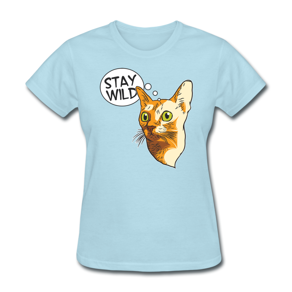 Stay Wild - Women's T-Shirt - powder blue