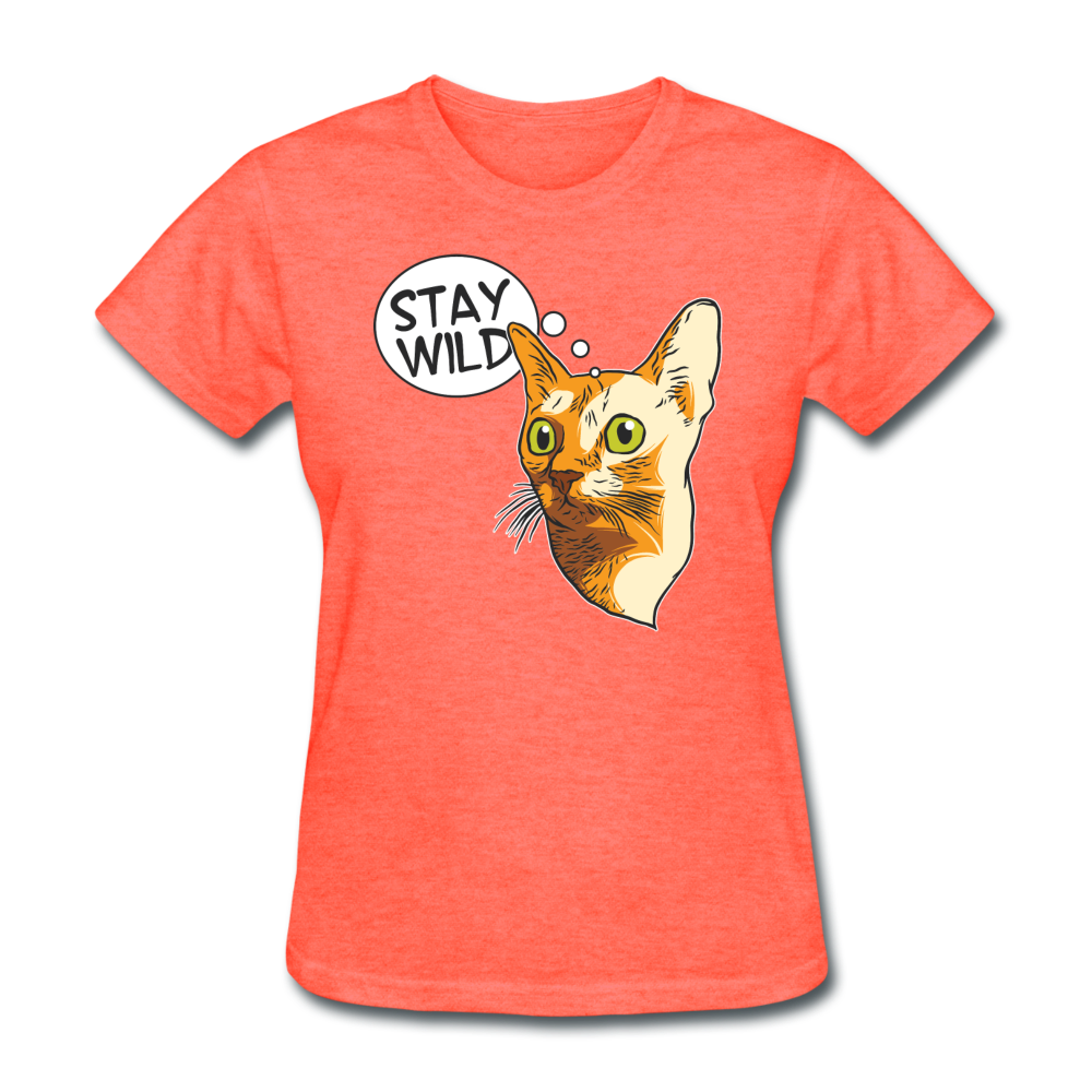 Stay Wild - Women's T-Shirt - heather coral