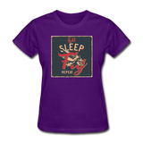 Eat Sleep Fly Repeat - Women's T-Shirt - purple