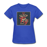 Eat Sleep Fly Repeat - Women's T-Shirt - royal blue