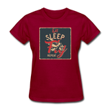 Eat Sleep Fly Repeat - Women's T-Shirt - dark red