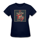Eat Sleep Fly Repeat - Women's T-Shirt - navy