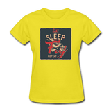 Eat Sleep Fly Repeat - Women's T-Shirt - yellow