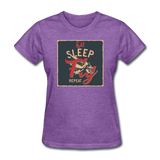 Eat Sleep Fly Repeat - Women's T-Shirt - purple heather
