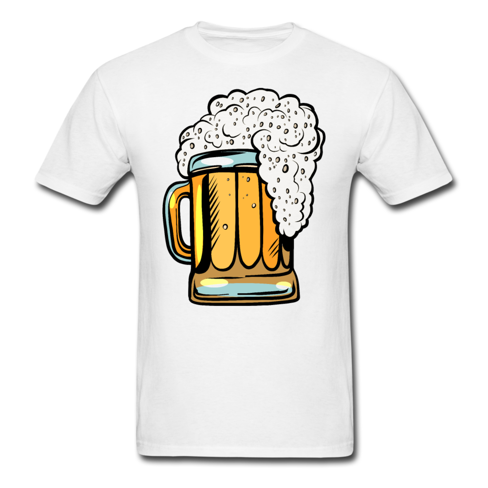 Foamy Beer Mug - Men's T-Shirt - white