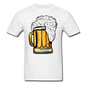 Foamy Beer Mug - Men's T-Shirt - white