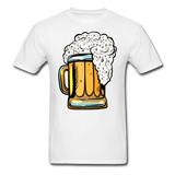 Foamy Beer Mug - Men's T-Shirt - white