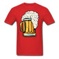 Foamy Beer Mug - Men's T-Shirt - red