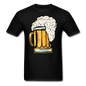 Foamy Beer Mug - Men's T-Shirt - black