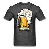 Foamy Beer Mug - Men's T-Shirt - heather black