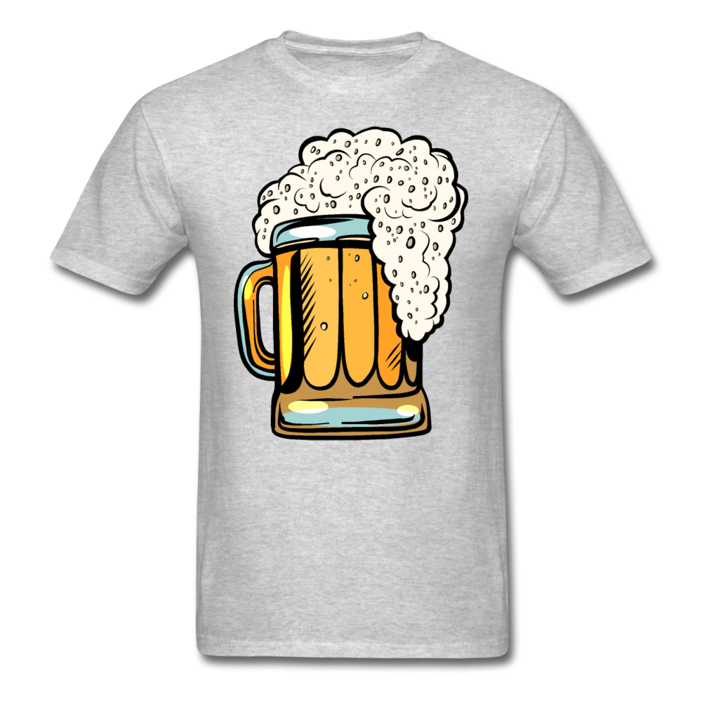 Foamy Beer Mug - Men's T-Shirt - heather gray