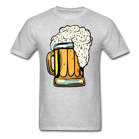 Foamy Beer Mug - Men's T-Shirt - heather gray