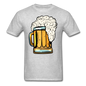 Foamy Beer Mug - Men's T-Shirt - heather gray