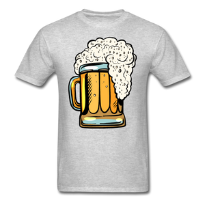 Foamy Beer Mug - Men's T-Shirt - heather gray