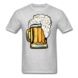 Foamy Beer Mug - Men's T-Shirt - heather gray