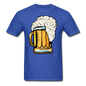 Foamy Beer Mug - Men's T-Shirt - royal blue