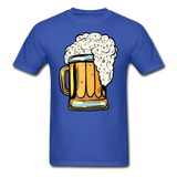 Foamy Beer Mug - Men's T-Shirt - royal blue