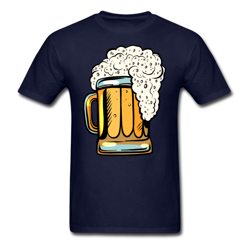 Foamy Beer Mug - Men's T-Shirt - navy