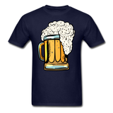 Foamy Beer Mug - Men's T-Shirt - navy