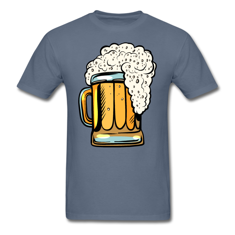 Foamy Beer Mug - Men's T-Shirt - denim