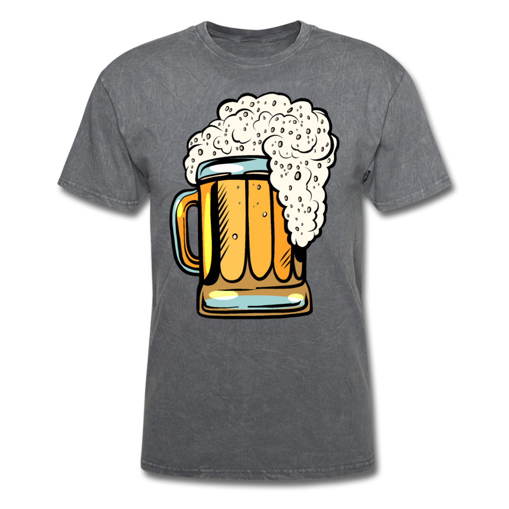 Foamy Beer Mug - Men's T-Shirt - mineral charcoal gray