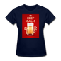 Keep Calm Drink Beer - Women's T-Shirt - navy