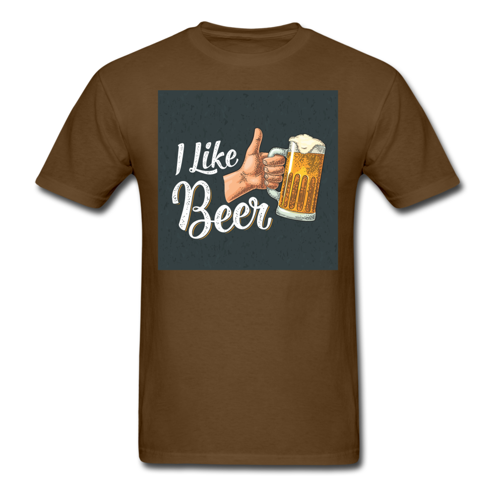 I Like Beer - Men's T-Shirt - brown