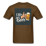 I Like Beer - Men's T-Shirt - brown