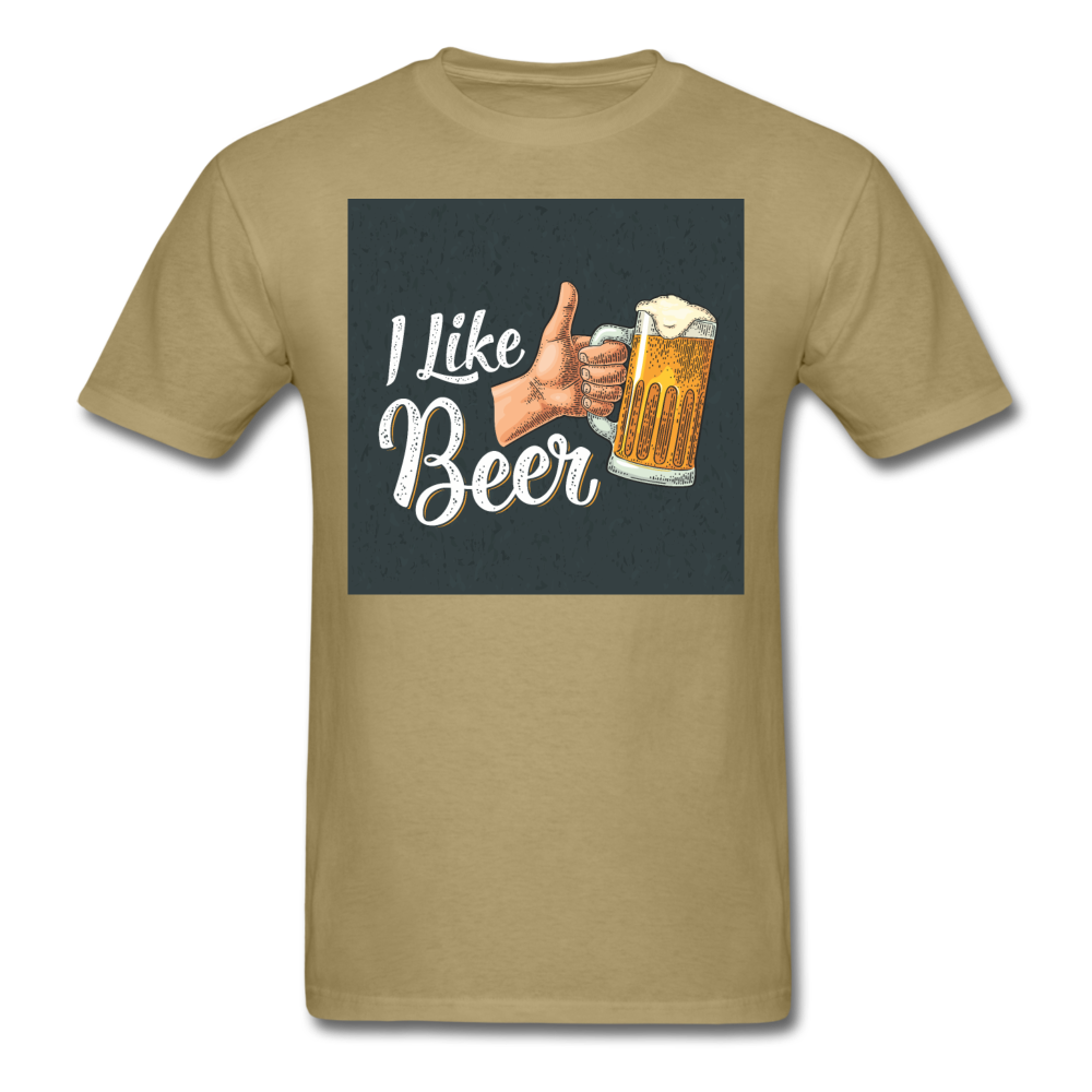 I Like Beer - Men's T-Shirt - khaki