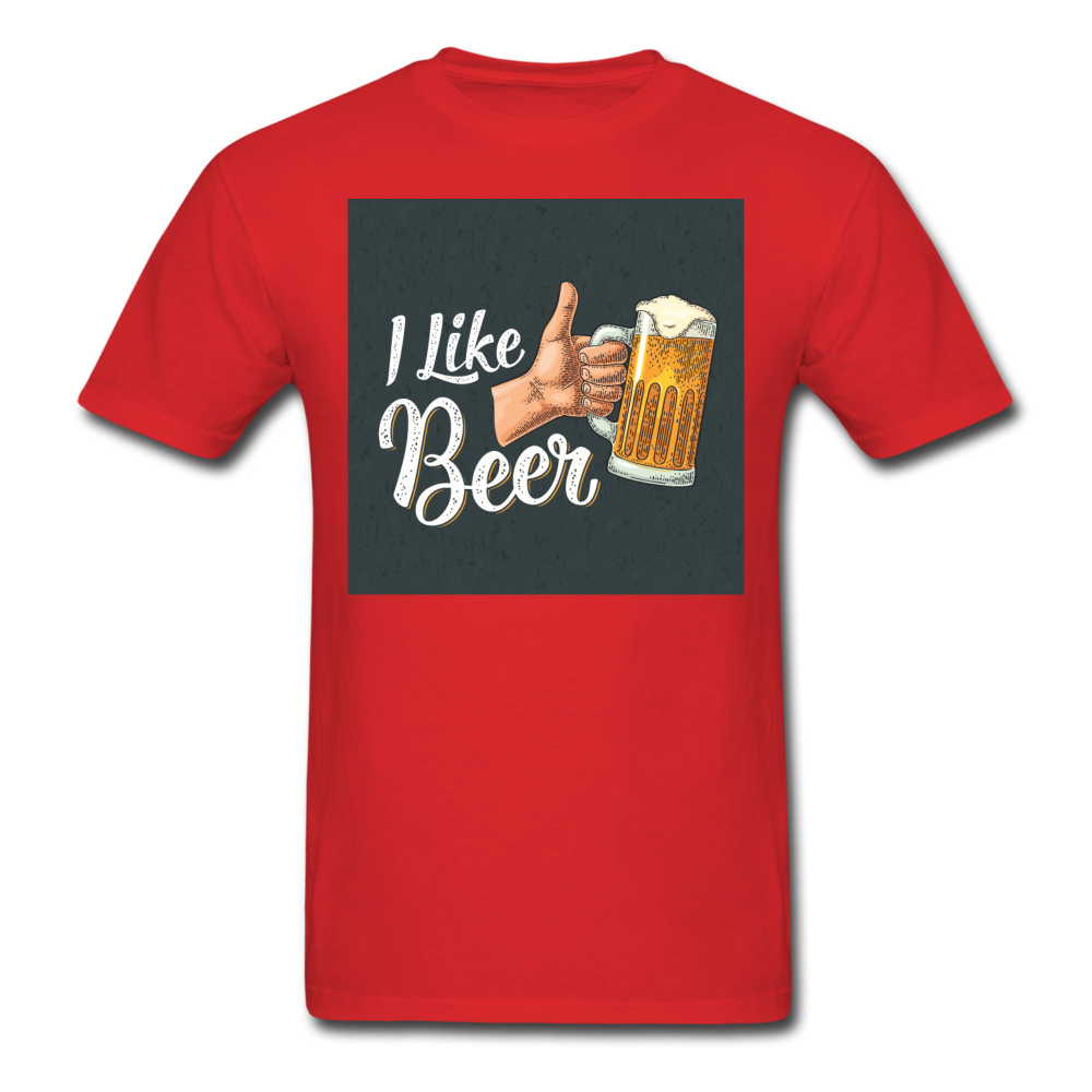 I Like Beer - Men's T-Shirt - red