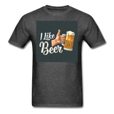 I Like Beer - Men's T-Shirt - heather black