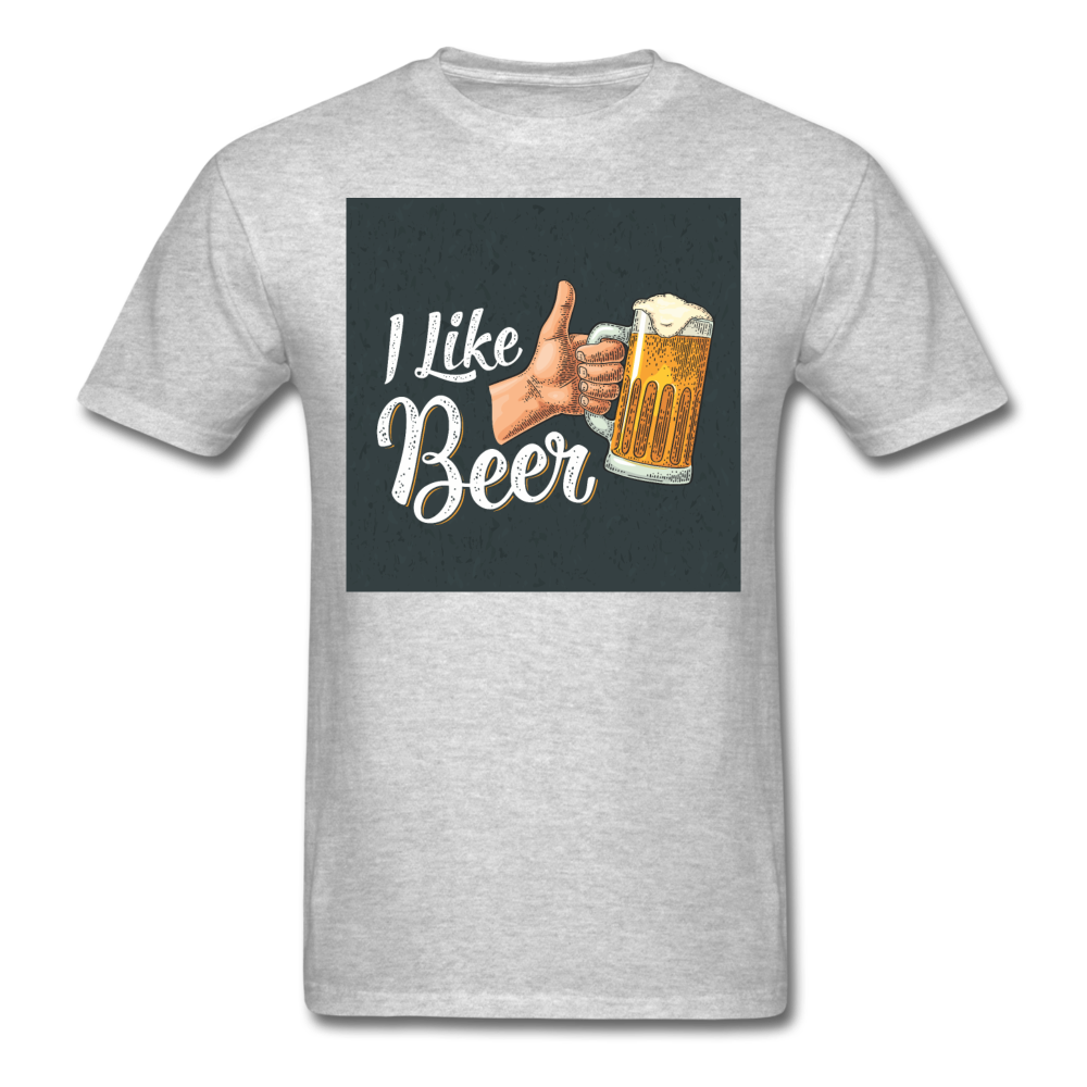 I Like Beer - Men's T-Shirt - heather gray