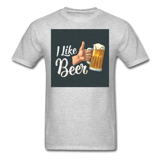 I Like Beer - Men's T-Shirt - heather gray