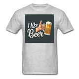 I Like Beer - Men's T-Shirt - heather gray