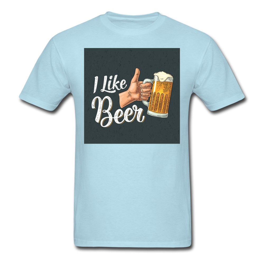 I Like Beer - Men's T-Shirt - powder blue