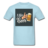 I Like Beer - Men's T-Shirt - powder blue
