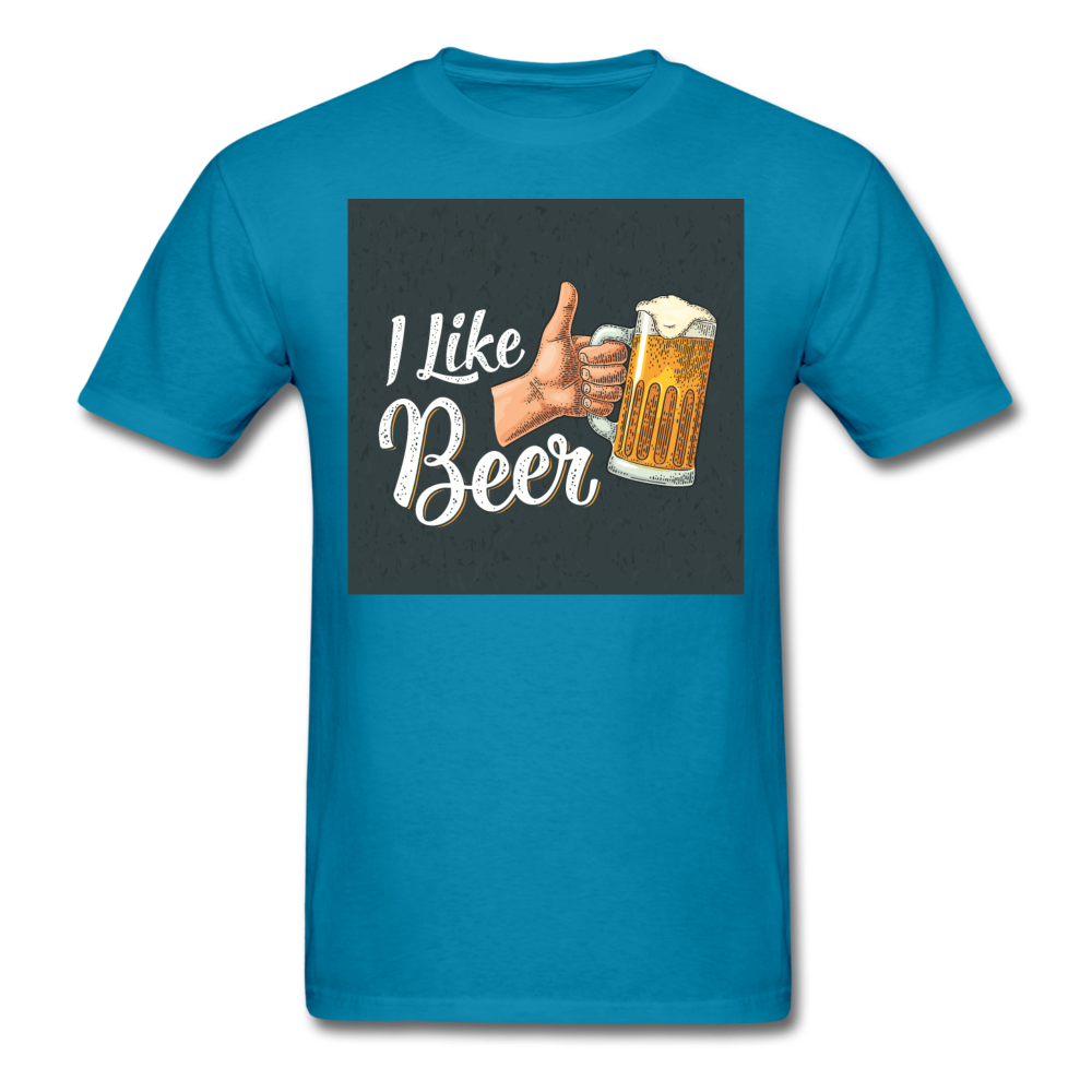 I Like Beer - Men's T-Shirt - turquoise