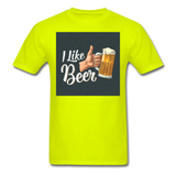 I Like Beer - Men's T-Shirt - safety green
