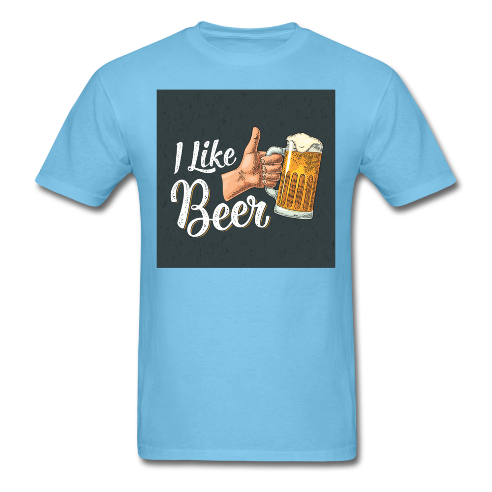 I Like Beer - Men's T-Shirt - aquatic blue