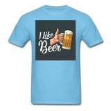 I Like Beer - Men's T-Shirt - aquatic blue