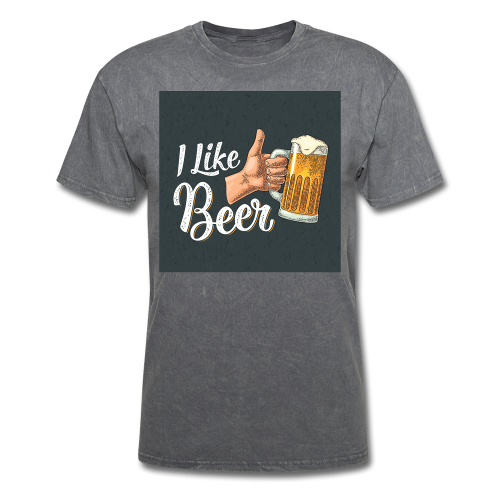 I Like Beer - Men's T-Shirt - mineral charcoal gray