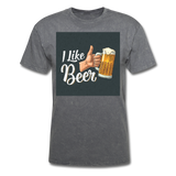 I Like Beer - Men's T-Shirt - mineral charcoal gray