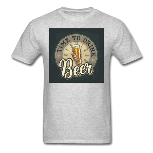 Time To Drink Beer - Men's T-Shirt - heather gray