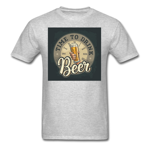 Time To Drink Beer - Men's T-Shirt - heather gray