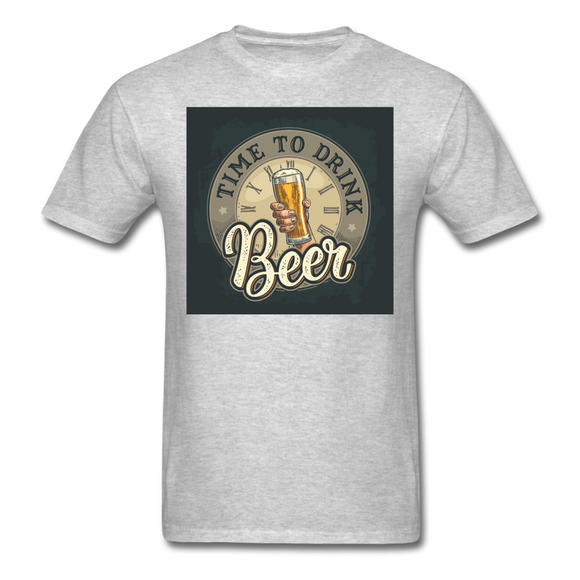 Time To Drink Beer - Men's T-Shirt - heather gray
