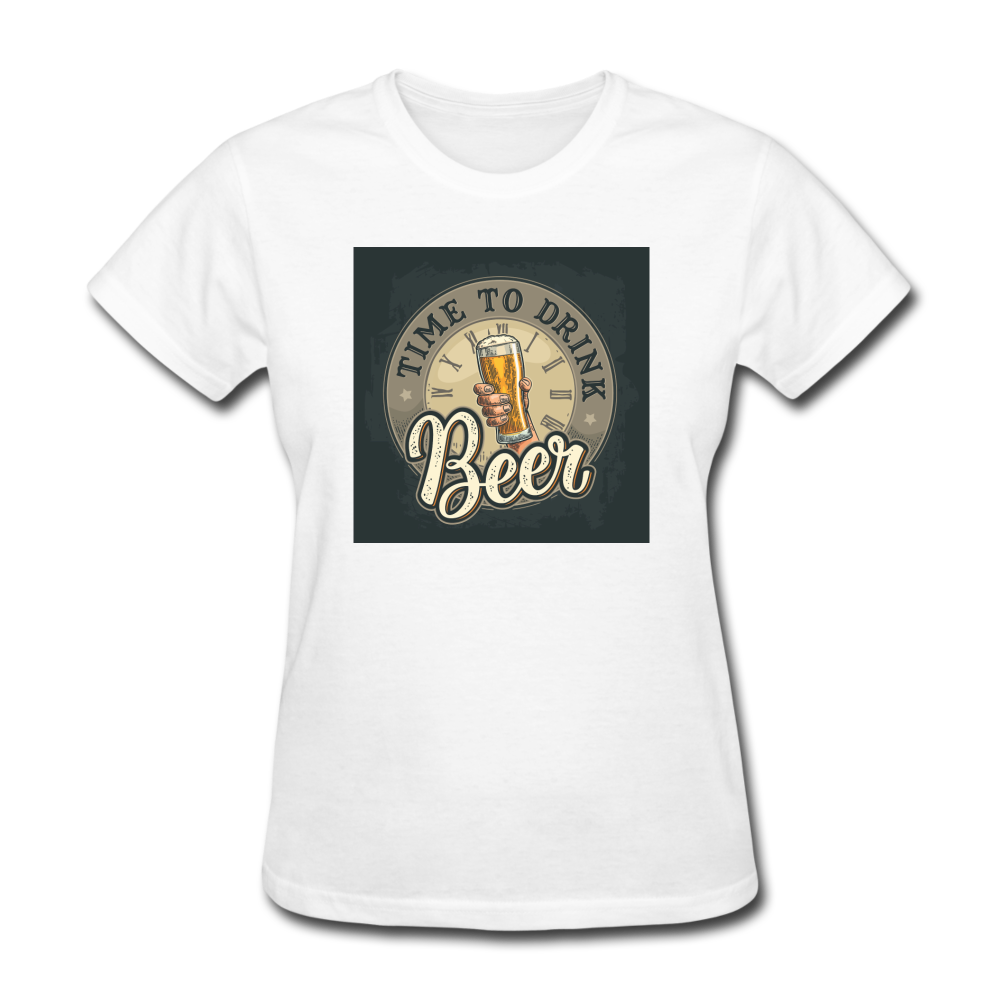 Time To Drink Beer - Women's T-Shirt - white